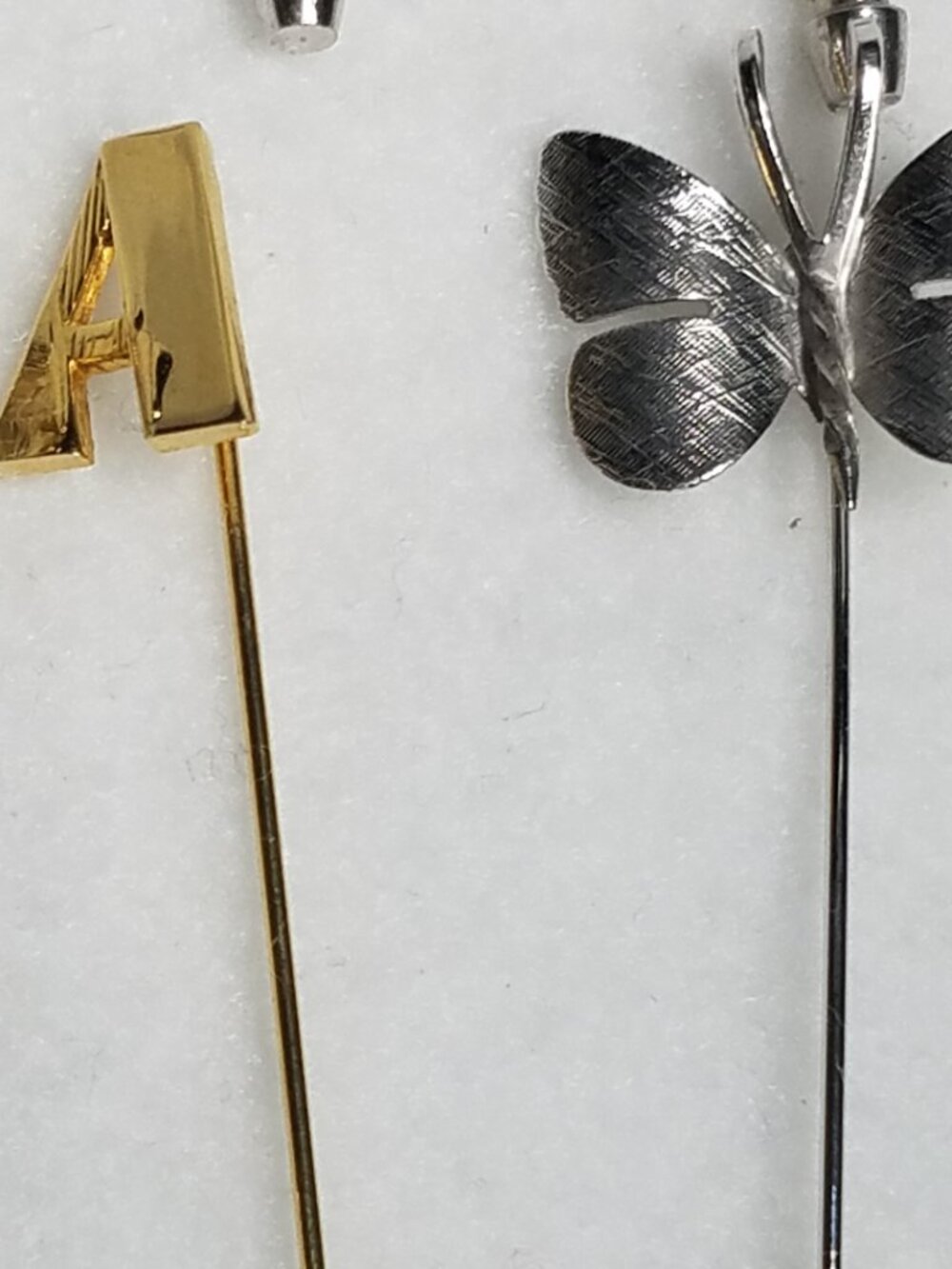 Vintage Hat Pins Lot 6 Crown Trifari Reed & Barton Collector Hatpin Stickpins - Picture 9 of 9